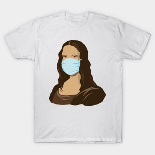 Mona Lisa now in a mask T-Shirt